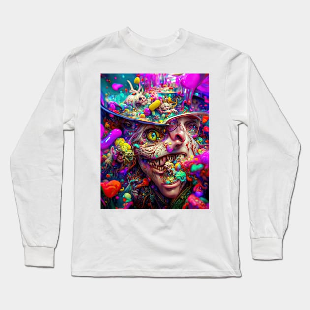 Fear And Loathing In Wonderland #51 Long Sleeve T-Shirt by aetherialdnb